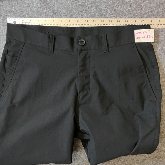 Lululemon Slim Tapered Twill Trouser Pants - Men's Size 35*30 - Black - Picture 7 of 11